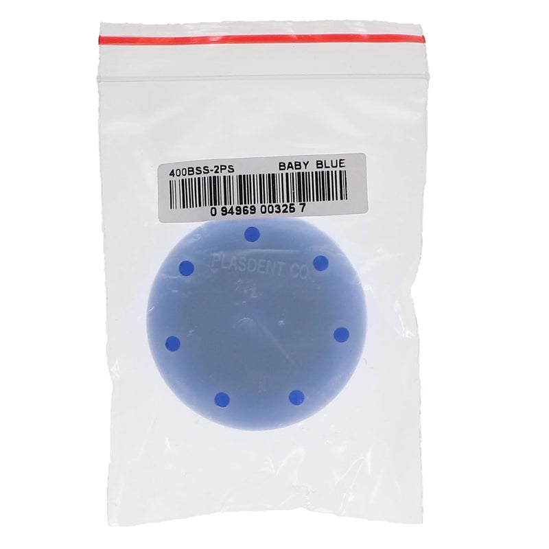 Plasdent 400BSS-2PS Round Bur Block Small Baby Blue Magnetic 7 Bur Capacity - Image 4
